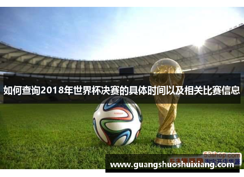 如何查询2018年世界杯决赛的具体时间以及相关比赛信息