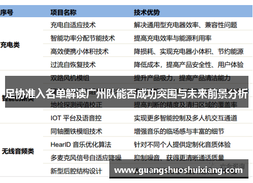 足协准入名单解读广州队能否成功突围与未来前景分析